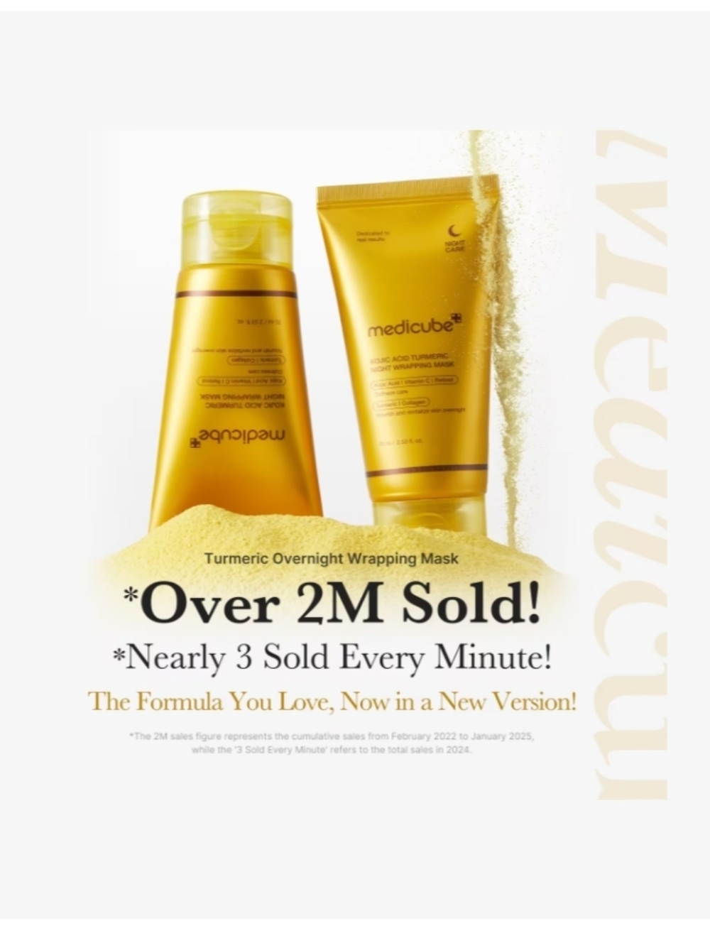 Medicube Kojic Acid Turmeric Night Wrapping Mask - Made In Korea - Picture 2 of 8